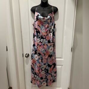 Emma & Michele Multicolor Patterned Maxi Slip Dress